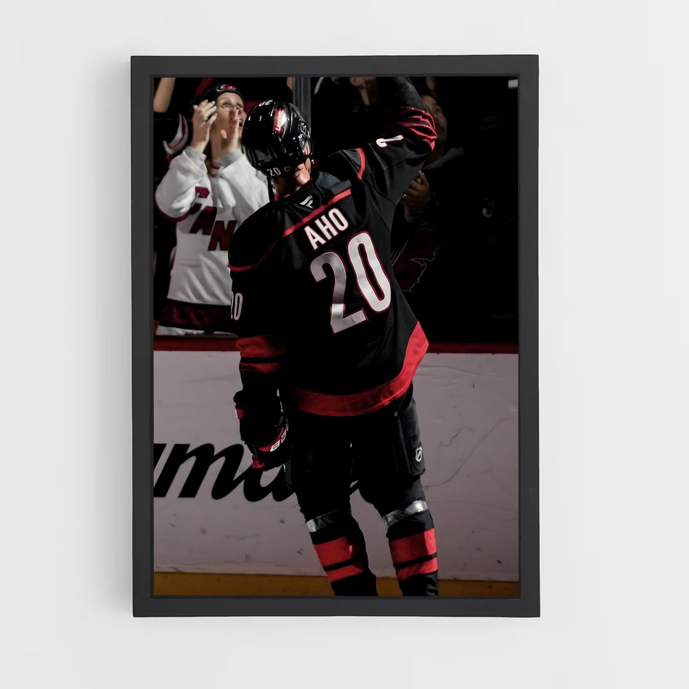 Poster Sebastian de aho – affiche Hockey sur glace (vue 2)